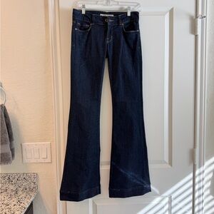 J Brand Dark Indigo Flare Jeans